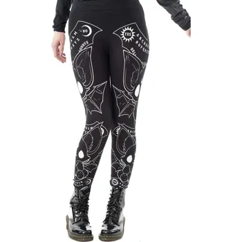 kalhoty dámské (legíny) HEARTLESS - OUIJA BATS - BLACK - XXL