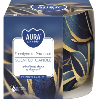Svíčka Aura Vonná svíčka ve skle Eucalyptus/Patchouli