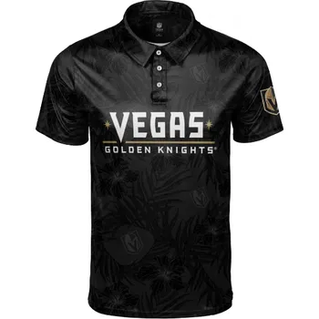 Pánské tričko FOCO Pánské tričko Vegas Golden Knights NHL Floral Wordmark Polyester Polo Velikost: S