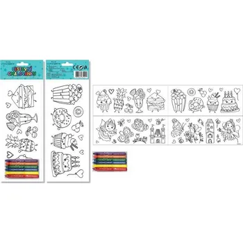 Výtvarná sada Concorde Cestovní omalovánky - samolepicí DL