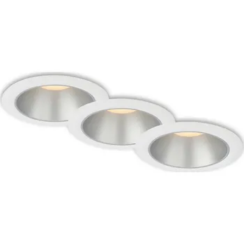Koupelnové svítidlo Briloner 7041-036 - SADA 3x LED Koupelnové podh. svítidlo LED/4,9W/230V bílá