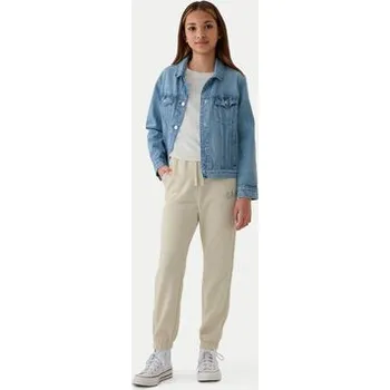 Dámské kalhoty Gap Teplákové kalhoty 486496-08 Béžová Regular Fit 4Y