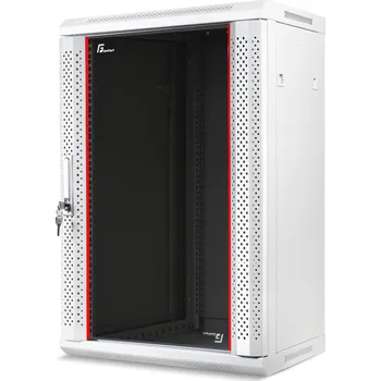 Racková skříň GETFORT 19" 18U 600X450 RACK ZÁVĚSNÝ ŠEDÝ