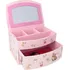 Šperkovnice Top Model Hayden a Lotti  se zrcátkem růžová