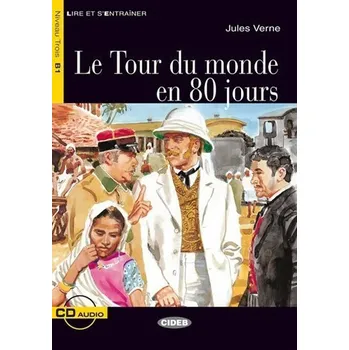Francouzský jazyk Le Tour du monde en 80 jours + CD (Black Cat Readers FRA Level 3) - Jules Verne