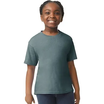 Chlapecké tričko Gildan Dětské triko G64000K Dark Heather S (110/116)