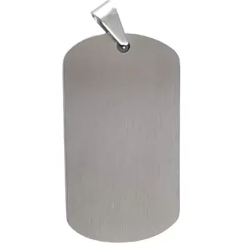 Přívěšek nerezový obdélníkový 50x28mm s možností gravírování