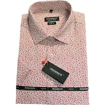 Pánská košile Pánská košile s krátkým rukávem - střih SLIM - vzor F473 - 36