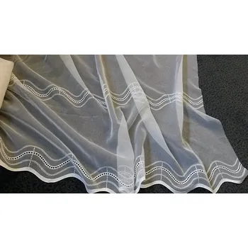 Záclona ČM textilní Záclona s vyšívanou bordurou 375 výška 250 cm