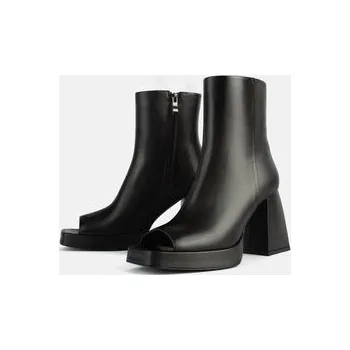 Dámské kozačky L37 Polokozačky THROUGH THE NIGHT Černá 37