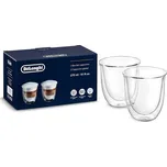 DeLonghi DLSC311 termo sklenice na cappuccino 270 ml, sada 2 ks