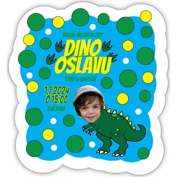 Pozvánka Personal Personalizované pozvánky 6 ks - Dinosaury