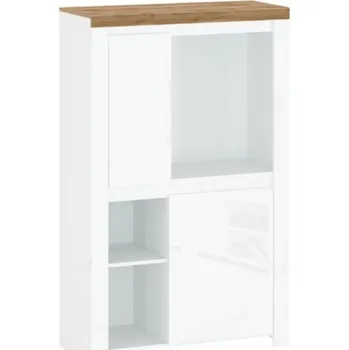 Komoda ARTEN (NANO Systems s.r.o.) Nízký regál VIGO-2D (Bílý lesk)