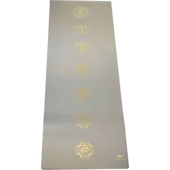 podložka na cvičení Yogacentrum PU podložka na jógu Gold Line 7 Chakras 1.5mm