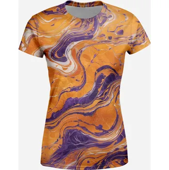 Dámské tričko UTOPY Dámské sportovní tričko Pumpkin Marble Velikost: M