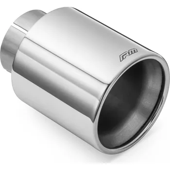 Zadní díl výfuku RM Motors leštěná koncovka z nerezové oceli KPZP/DK 101 mm, přívod 50 mm