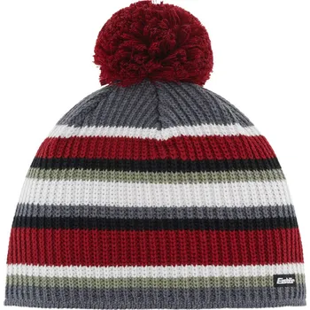 Pokrývka hlavy Zimní čepice dětská EISBÄR Clip Pompon MÜ kids anthr-misty forest-white-burgu - 55