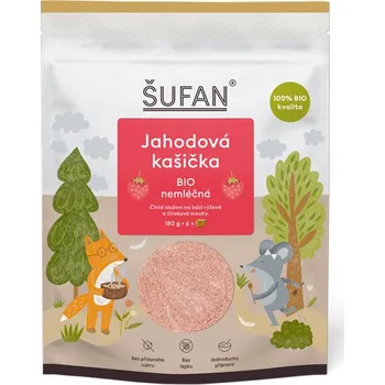 ŠUFAN s.r.o. Jahodová kašička BIO nemléčná - 180 g