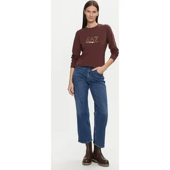 Dámská mikina EA7 Emporio Armani Mikina 8NTM45 TJ9RZ 1755 Hnědá Regular Fit XS