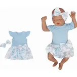 Z&Z Z&Z 2-dílná sada sukničkobody kr. rukáv s mašlí + čelenka/modrá