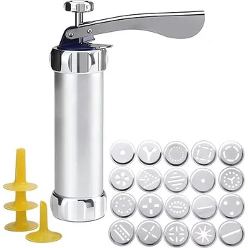 Lis/zdobička XR358 25 cm + příslušenství 24 ks stříbrná