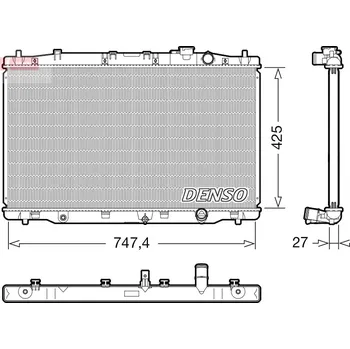 Chladič motoru Chladič, chlazení motoru DENSO DRM40052
