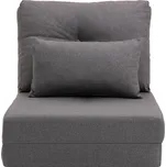 HOMCOM Podlahové křeslo 2 v 1 s nastavitelnou opěrkou zad, podlahová pohovka s dekorativními polštáři, plátěná, pohodlný polštář na podlahu | Aosom.de