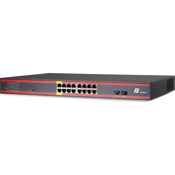 Switch GETFORT POE SWITCH 16GE+2SFP Gigabit 300W