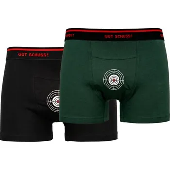 Boxerky HUBERTUS - Boxerky lovecké pánské Zelená|Černá 4XL