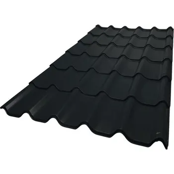 Profilovaná střešní krytina PRECIT plechová černá 2,51x1,17 m