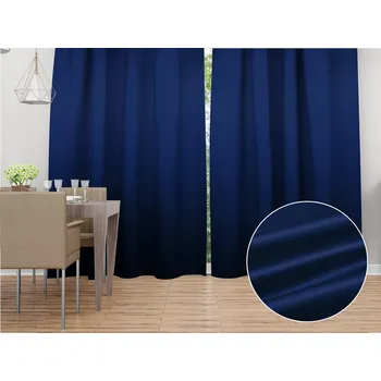 ubrus Saténový závěs LUX-047 Námořnická modrá 140x140 cm