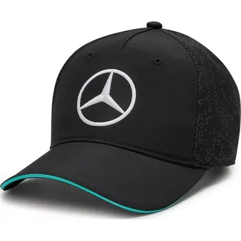 Pokrývka hlavy Mercedes čepice v černé barvě (F1 Mercedes čepice poštovné zdarma)