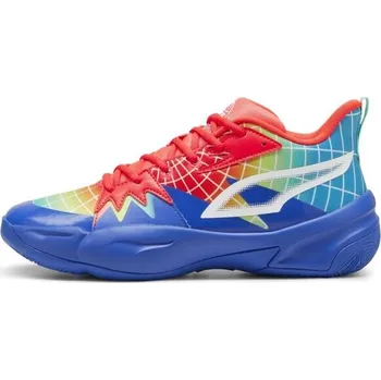 Pánské tenisky Pánské basketbalové boty Puma GENETICS 9.5 Modrá, Červená, Mix