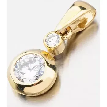 Přívěsek Dámský přívěsek žluté zlato 585 zirkon 682P-130017