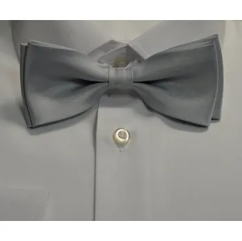 Motýlek Pánský motýlek M1 - vzor 5 - SVĚTLE ŠEDÝ - MATNÝ