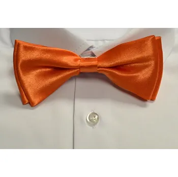 Pánský motýlek M1 - vzor 30 -ORANŽOVÝ - LESKLÝ