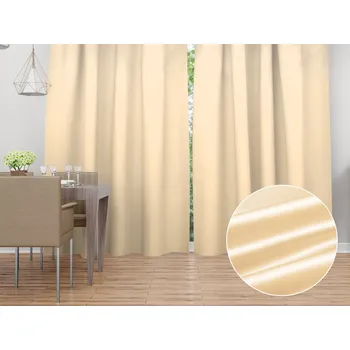 ubrus Saténový závěs LUX-057 Béžový 140x140 cm