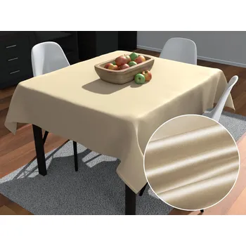 ubrus Saténový čtvercový ubrus polyesterový Satén LUX-054 Latte 40x40 cm