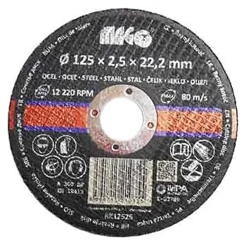 Brusný kotouč MAGG Řezný kotouč na kov 125x2,5x22,2mm RK12525