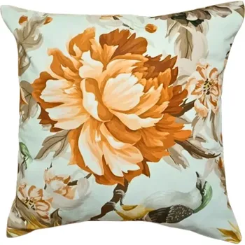 Povlečení Margitex povlak na polštář Ptáček oranžový 45x45 cm