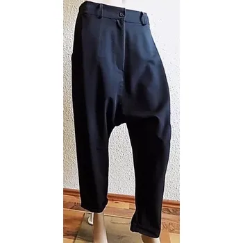 Dámské džíny Dámské černé kalhoty široké