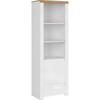 Komoda ARTEN (NANO Systems s.r.o.) Otevřený regál VIGO-1D1S (Bílý lesk)