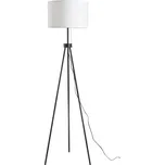 HOMCOM Stojací lampa Moderní stojací lampa E27, ocel a polyester, černobílá, 37x37x152cm, stylové osvětlení do obývacího pokoje a ložnice | Aosom.de