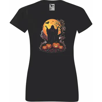 ON-DESIGN Dámské tričko Halloween Velikost: 3XL, Barva: černá