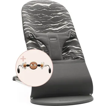 Hra na zahradu BABYBJÖRN lehátko Bouncer Bliss Anthracite/ Landscape print + hrazda Očička Googly Eyes Black/White