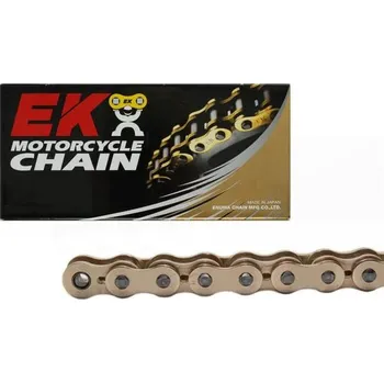 Auto-moto EK QX-kroužkový řetěz OEM kvality EK 530 MVXZ-ZST 122 L zlatá, ZST technologie