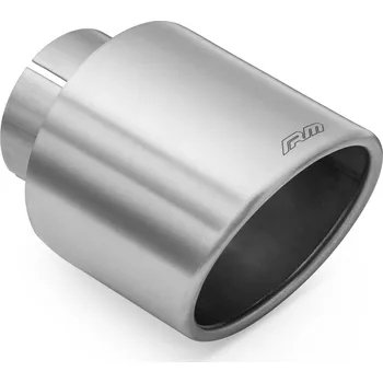 Zadní díl výfuku RM Motors koncovka z nerezové oceli KSZS 76 mm, přívod 63,5 mm