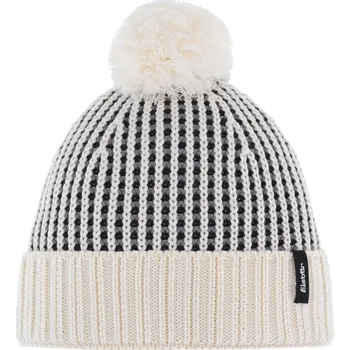 Pokrývka hlavy Zimní čepice EISBÄR Flow OS Pompon MÜ RL milk-schwarz-grau/milk