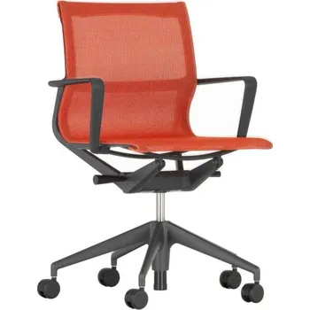 Vitra Kancelářská židle Physix, deep black/brick