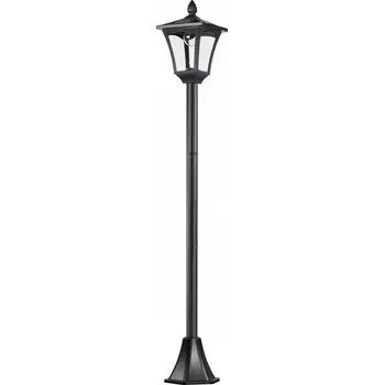 Venkovní osvětlení Outsunny Solární zahradní lucerna Lantern Path Light s LED 40 lumenů černá 18 x 18 x 160cm | Aosom